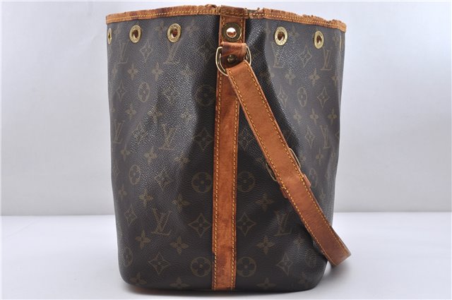 Authentic Louis Vuitton Monogram Petit Noe Shoulder Bag M42226 LV 0765D