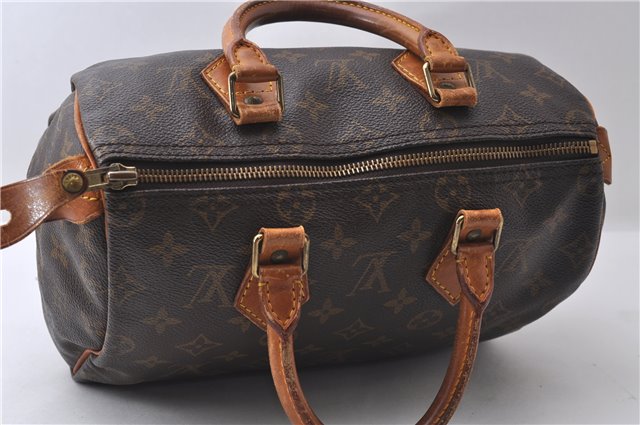 Authentic Louis Vuitton Monogram Speedy 25 Hand Bag M41528 LV 0766D