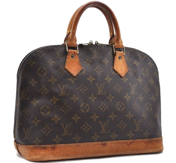 Authentic Louis Vuitton Monogram Alma Hand Bag Purse M51130 LV 0767D