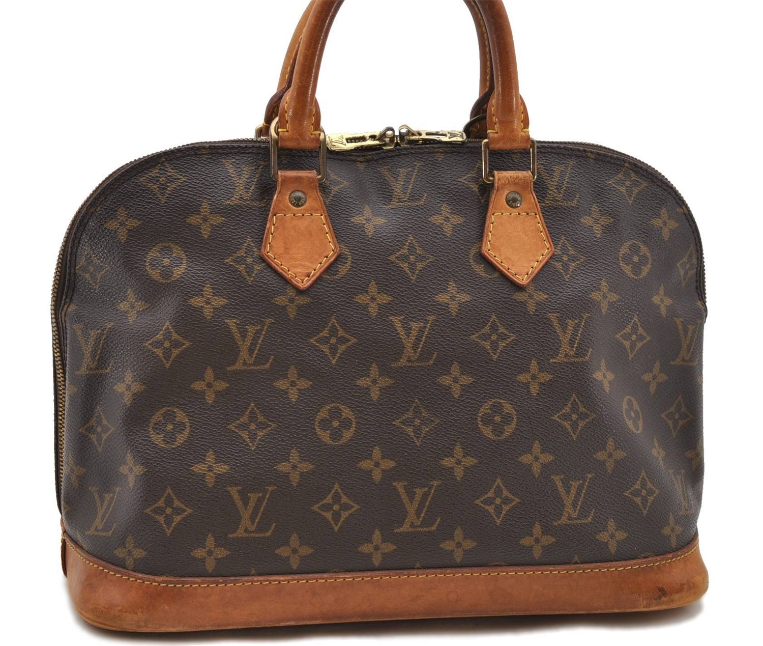 Authentic Louis Vuitton Monogram Alma Hand Bag Purse M51130 LV 0770D