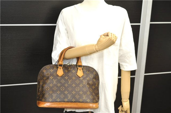 Authentic Louis Vuitton Monogram Alma Hand Bag Purse M51130 LV 0770D