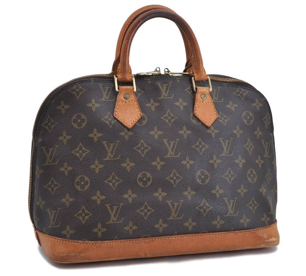 Authentic Louis Vuitton Monogram Alma Hand Bag M51130 LV 0771D