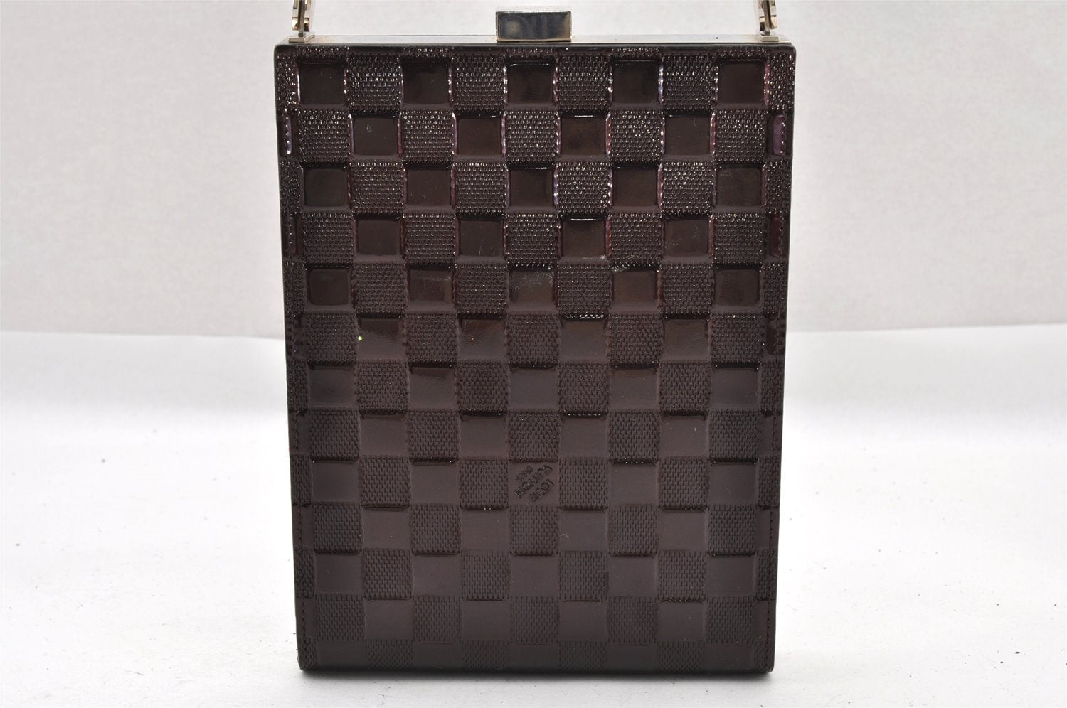 Authentic Louis Vuitton Damier Vernis Ange Hand Bag Purse M92105 Bordeaux 0773I