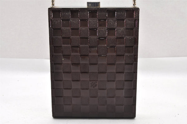 Authentic Louis Vuitton Damier Vernis Ange Hand Bag Purse M92105 Bordeaux 0773I