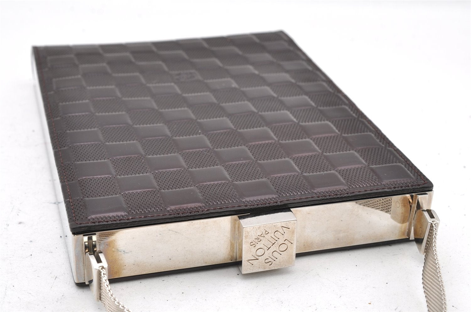 Authentic Louis Vuitton Damier Vernis Ange Hand Bag Purse M92105 Bordeaux 0773I