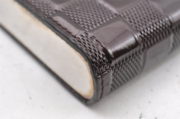 Authentic Louis Vuitton Damier Vernis Ange Hand Bag Purse M92105 Bordeaux 0773I