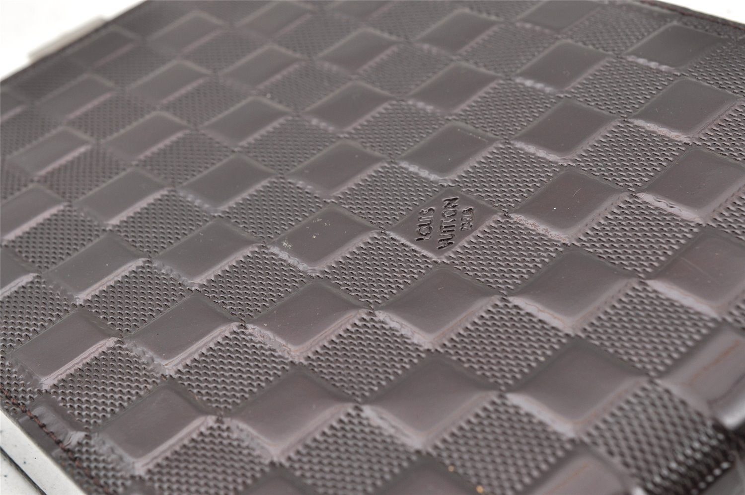 Authentic Louis Vuitton Damier Vernis Ange Hand Bag Purse M92105 Bordeaux 0773I