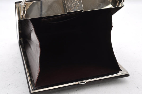 Authentic Louis Vuitton Damier Vernis Ange Hand Bag Purse M92105 Bordeaux 0773I