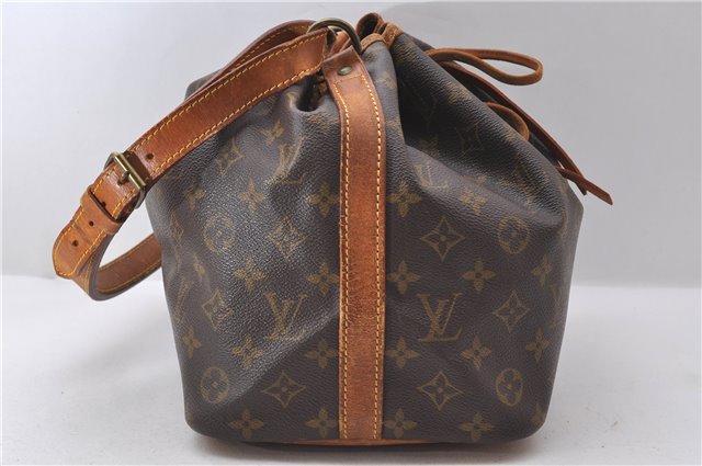 Authentic Louis Vuitton Monogram Petit Noe Shoulder Bag M42226 LV 0775D