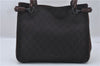 Authentic GUCCI Vintage Shoulder Tote Bag GG Canvas Leather 101971 Brown 0775F