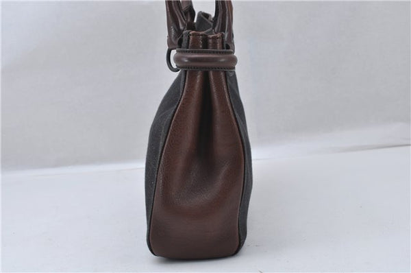 Authentic GUCCI Vintage Shoulder Tote Bag GG Canvas Leather 101971 Brown 0775F