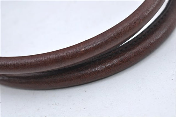 Authentic GUCCI Vintage Shoulder Tote Bag GG Canvas Leather 101971 Brown 0775F