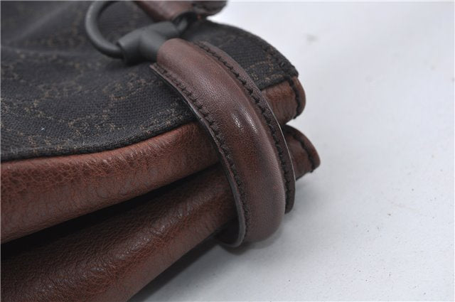 Authentic GUCCI Vintage Shoulder Tote Bag GG Canvas Leather 101971 Brown 0775F