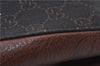 Authentic GUCCI Vintage Shoulder Tote Bag GG Canvas Leather 101971 Brown 0775F