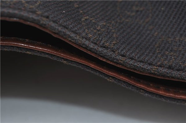 Authentic GUCCI Vintage Shoulder Tote Bag GG Canvas Leather 101971 Brown 0775F