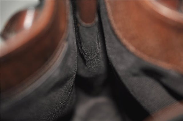 Authentic GUCCI Vintage Shoulder Tote Bag GG Canvas Leather 101971 Brown 0775F