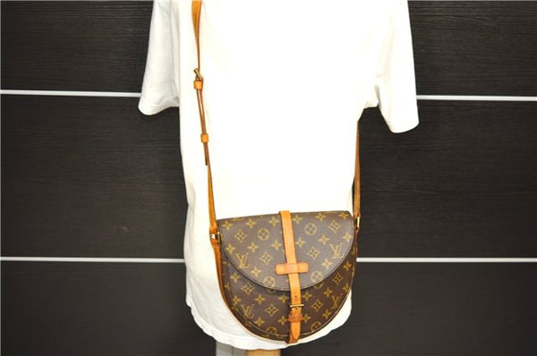 Auth Louis Vuitton Monogram Chantilly MM Shoulder Cross Body Bag M51233 LV 0776D