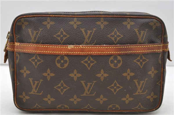 Authentic Louis Vuitton Monogram Compiegne 23 Clutch Hand Bag M51847 LV 0777D