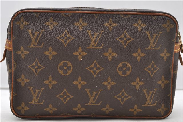 Authentic Louis Vuitton Monogram Compiegne 23 Clutch Hand Bag M51847 LV 0777D