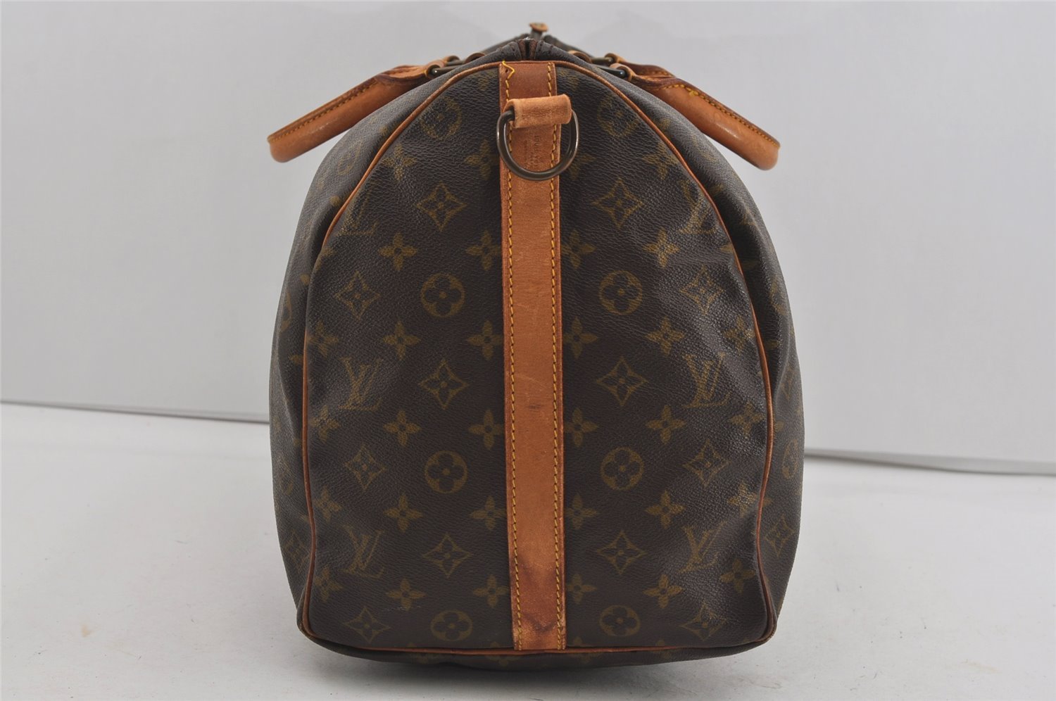 Auth Louis Vuitton Monogram Keepall Bandouliere 50 Boston Bag Old Model LV 0777I