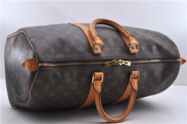 Authentic Louis Vuitton Monogram Keepall 45 Boston Bag M41428 LV 0780D