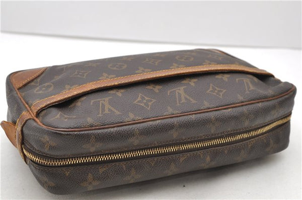 Authentic Louis Vuitton Monogram Compiegne 28 Clutch Hand Bag M51845 LV 0781D