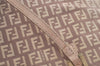 Authentic FENDI Vintage Zucchino Hand Bag Purse Canvas Leather Pink 0781I