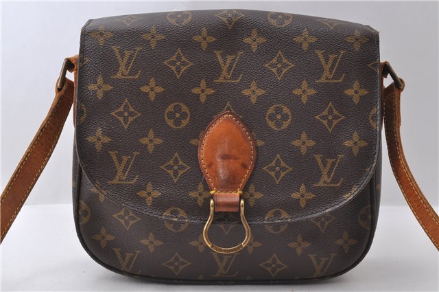 Auth Louis Vuitton Monogram Saint Cloud GM Shoulder Cross Bag M51242 LV 0782D