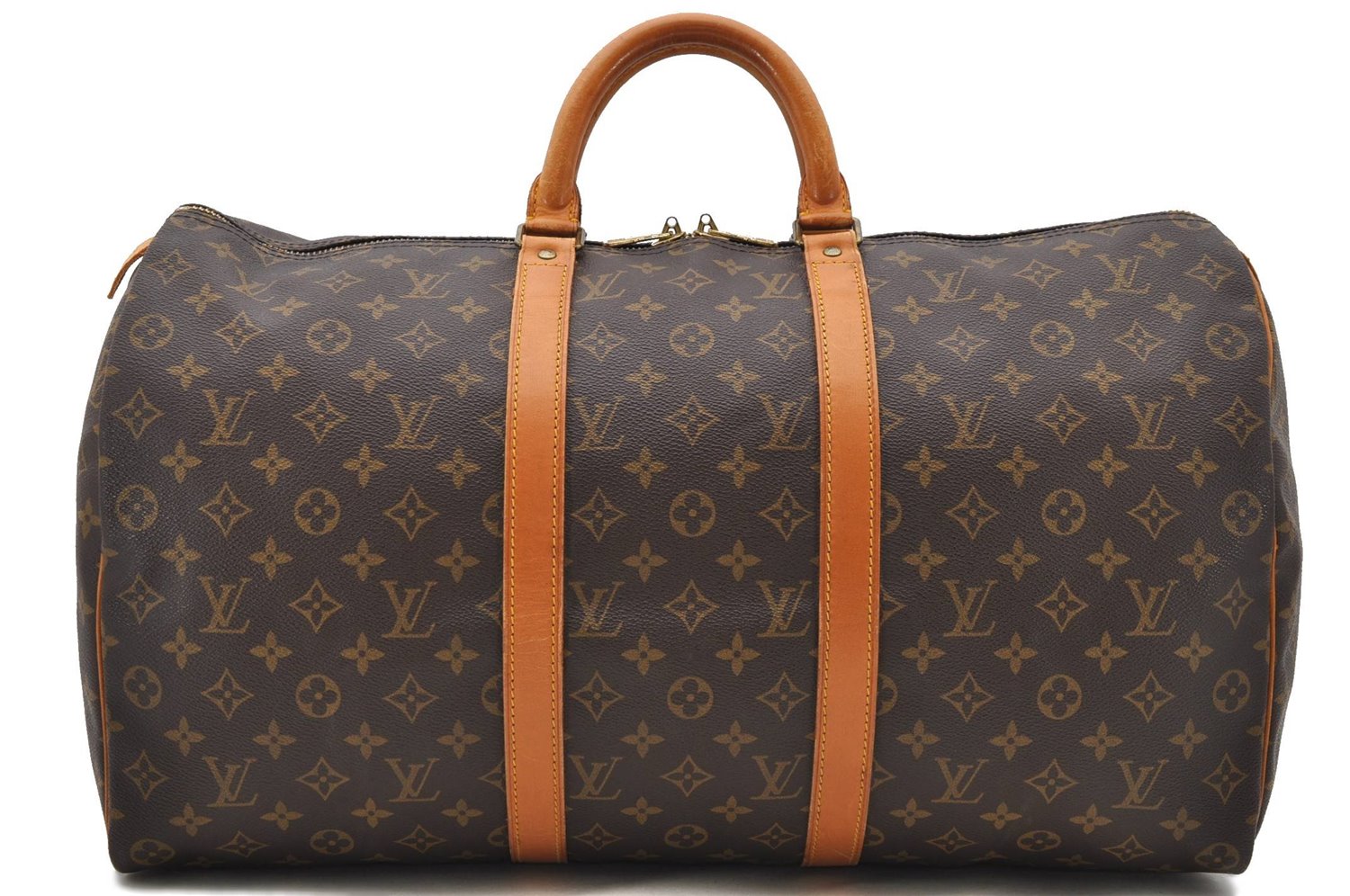 Authentic Louis Vuitton Monogram Keepall 50 Boston Bag M41426 LV 0783D