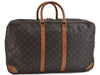 Auth Louis Vuitton Monogram Sirius 55 Travel Hand Bag 2compartments LV 0787D