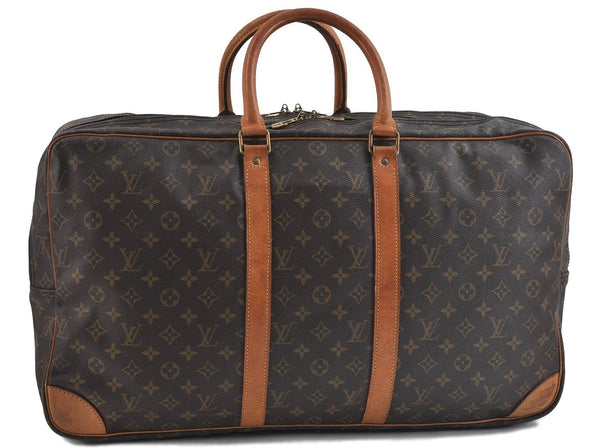 Auth Louis Vuitton Monogram Sirius 55 Travel Hand Bag 2compartments LV 0787D