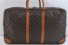 Auth Louis Vuitton Monogram Sirius 55 Travel Hand Bag 2compartments LV 0787D