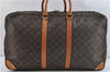 Auth Louis Vuitton Monogram Sirius 55 Travel Hand Bag 2compartments LV 0787D