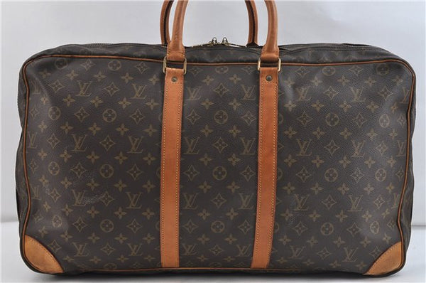 Auth Louis Vuitton Monogram Sirius 55 Travel Hand Bag 2compartments LV 0787D