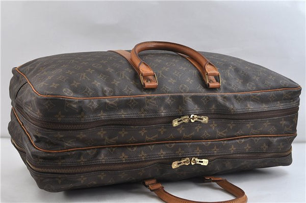 Auth Louis Vuitton Monogram Sirius 55 Travel Hand Bag 2compartments LV 0787D