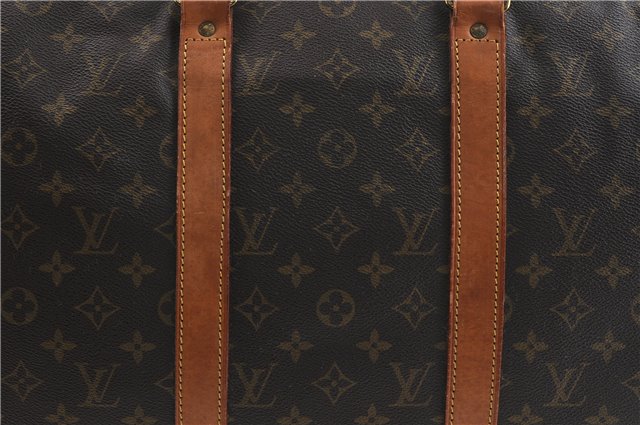 Auth Louis Vuitton Monogram Sirius 55 Travel Hand Bag 2compartments LV 0787D