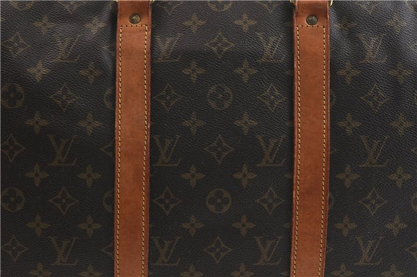 Auth Louis Vuitton Monogram Sirius 55 Travel Hand Bag 2compartments LV 0787D