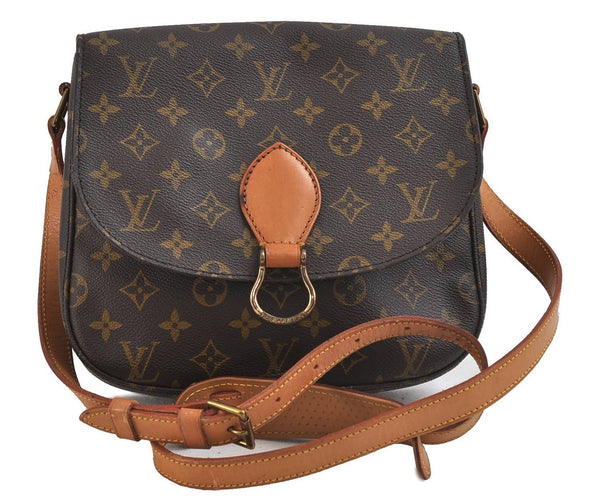 Auth Louis Vuitton Monogram Saint Cloud GM Shoulder Cross Bag M51242 LV 0792D