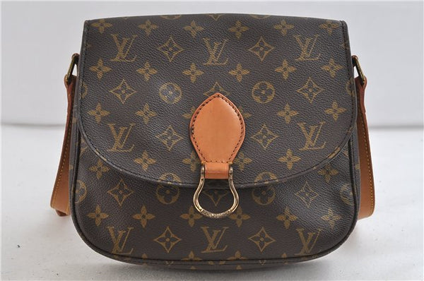 Auth Louis Vuitton Monogram Saint Cloud GM Shoulder Cross Bag M51242 LV 0792D