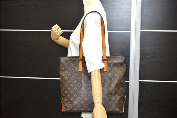 Authentic Louis Vuitton Monogram Cabas Mezzo Tote Bag M51151 LV Junk 0797D