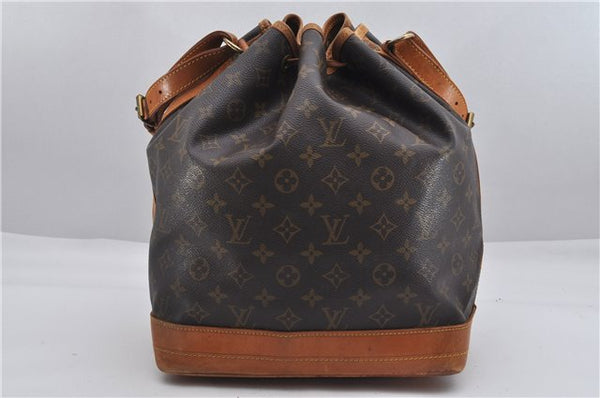 Authentic Louis Vuitton Monogram Noe Shoulder Drawstring Bag M42224 LV 0800F