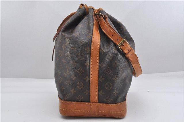 Authentic Louis Vuitton Monogram Noe Shoulder Drawstring Bag M42224 LV 0800F