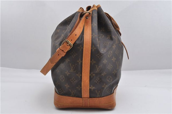 Authentic Louis Vuitton Monogram Noe Shoulder Drawstring Bag M42224 LV 0800F