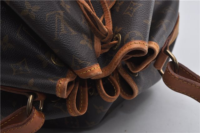 Authentic Louis Vuitton Monogram Noe Shoulder Drawstring Bag M42224 LV 0800F