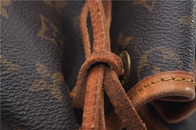 Authentic Louis Vuitton Monogram Noe Shoulder Drawstring Bag M42224 LV 0800F