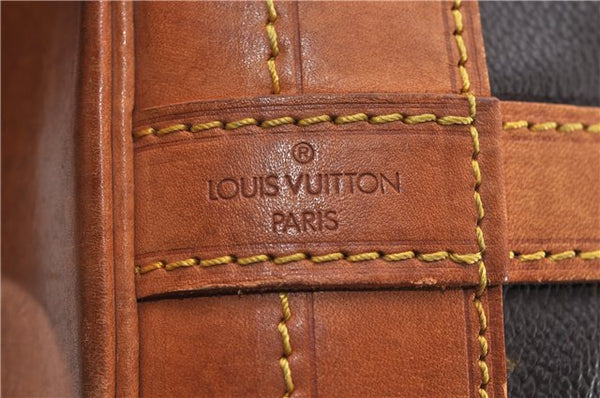 Authentic Louis Vuitton Monogram Noe Shoulder Drawstring Bag M42224 LV 0800F