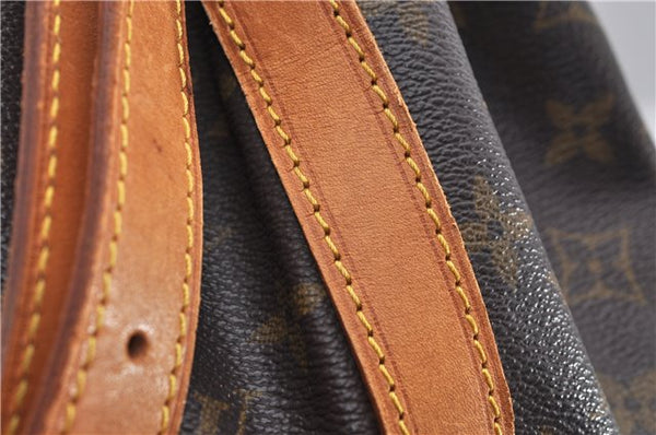 Authentic Louis Vuitton Monogram Noe Shoulder Drawstring Bag M42224 LV 0800F