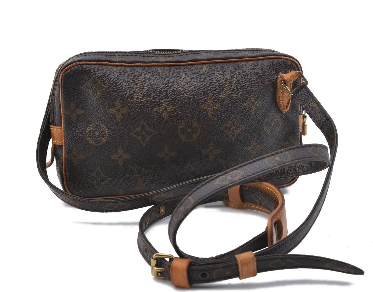 Auth Louis Vuitton Monogram Marly Bandouliere Shoulder Cross Bag M51828 LV 0802D