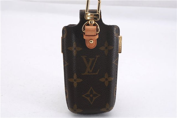 Authentic Louis Vuitton Monogram Etui TelePhone International PM M63064 LV 0805F