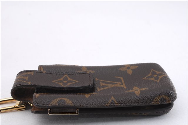 Authentic Louis Vuitton Monogram Etui TelePhone International PM M63064 LV 0805F